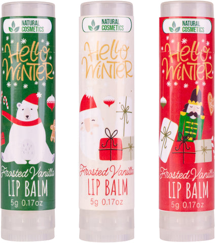 ACCENTRA Lippenbalsam 5g 5760105 HELLO WINTER, 3 assortiert