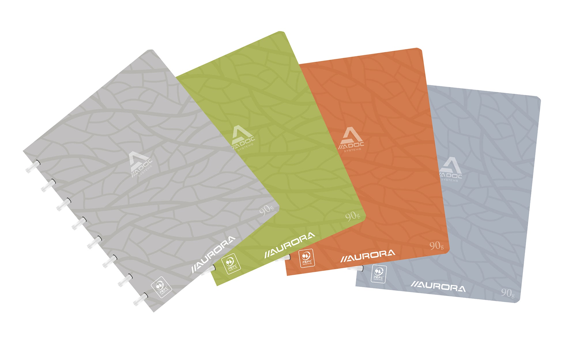 ADOC Ringbuch DESIGN A5 3055.5 assortiert, kariert 144 Seiten