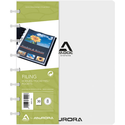 ADOC Sichtbuch Standard A5 5835.110 transparent 30 Taschen