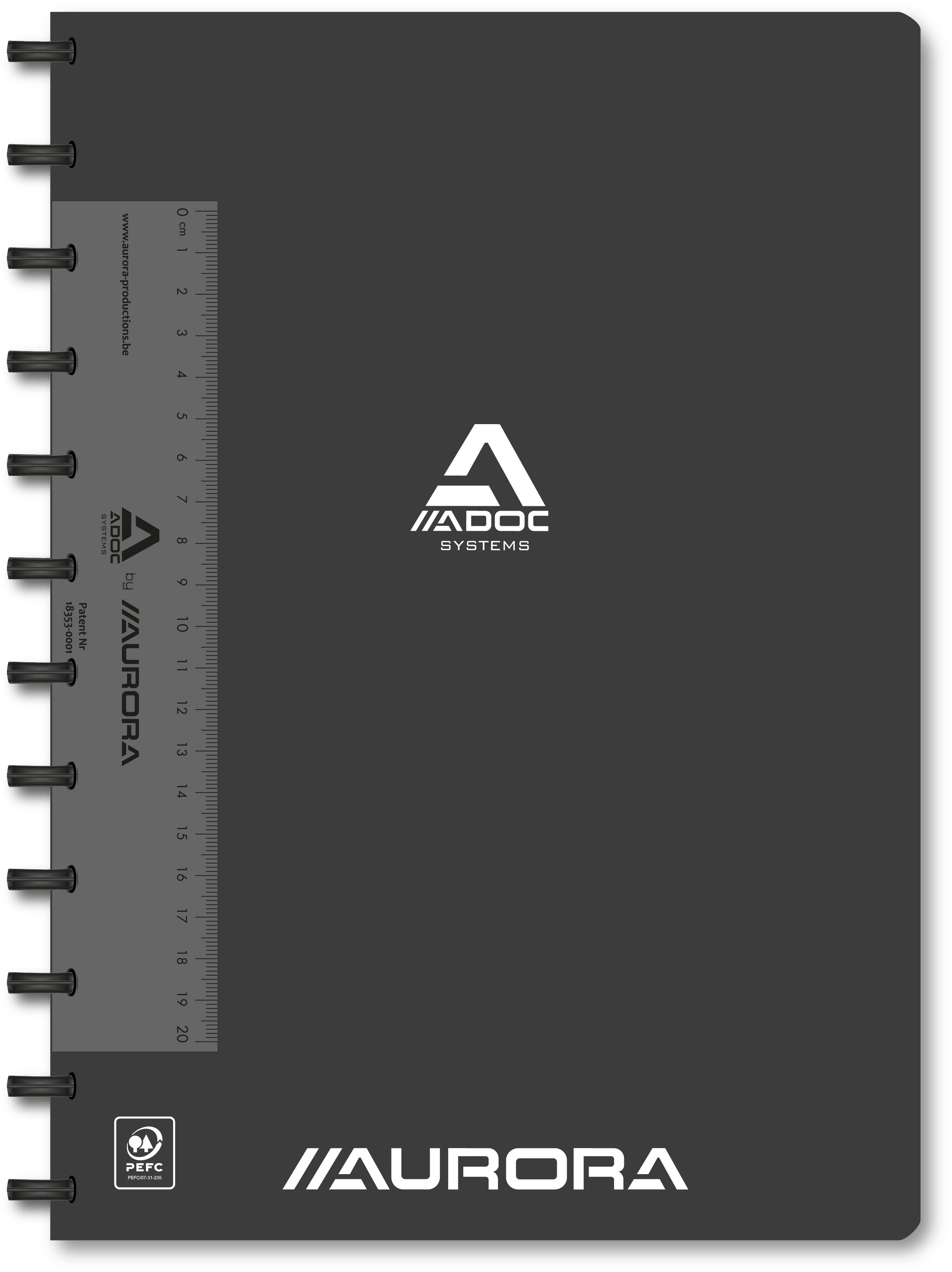 ADOC Notizheft A4 6099.740 kariert schwarz