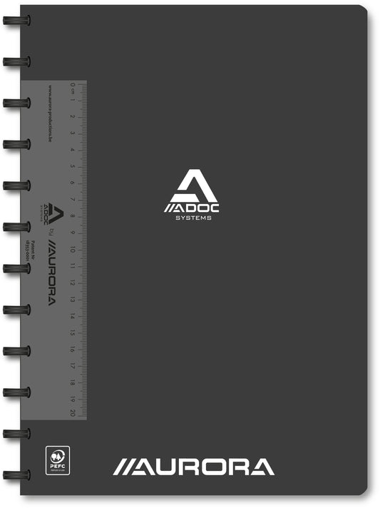 ADOC Notizheft A4 6099.740 kariert schwarz