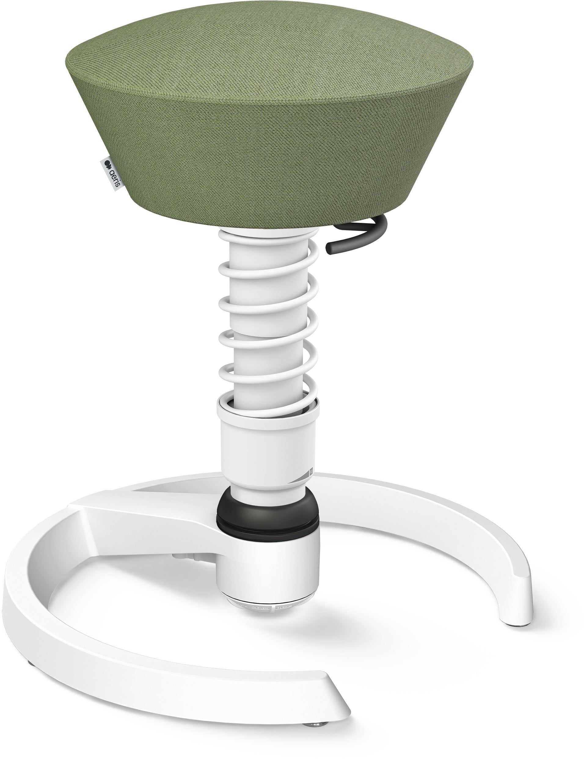 AERIS Sitzhocker Swopper 101STWHWHCP3 grün/weiss, mit Gleiter