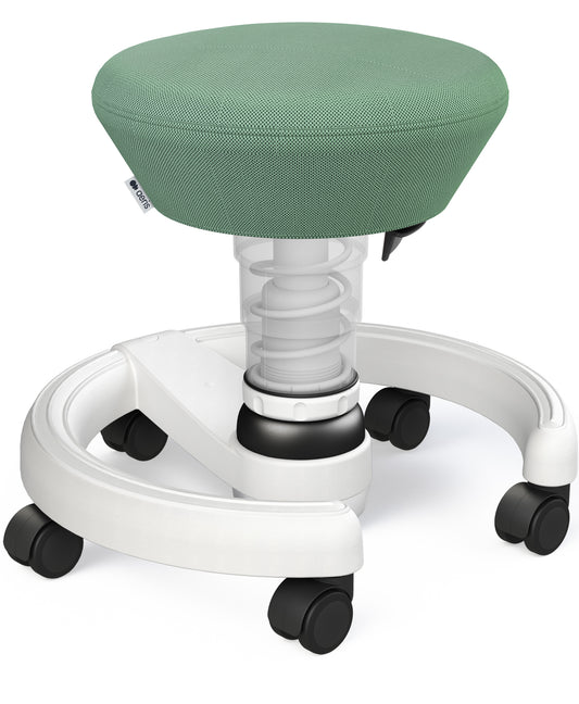 AERIS Kindersitzhocker Swoppster 120WHWHHQ05 grün/weiss, mit Rollen