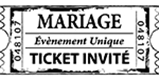 STEMPEL C TICKET MARIAGE, FRANZ.