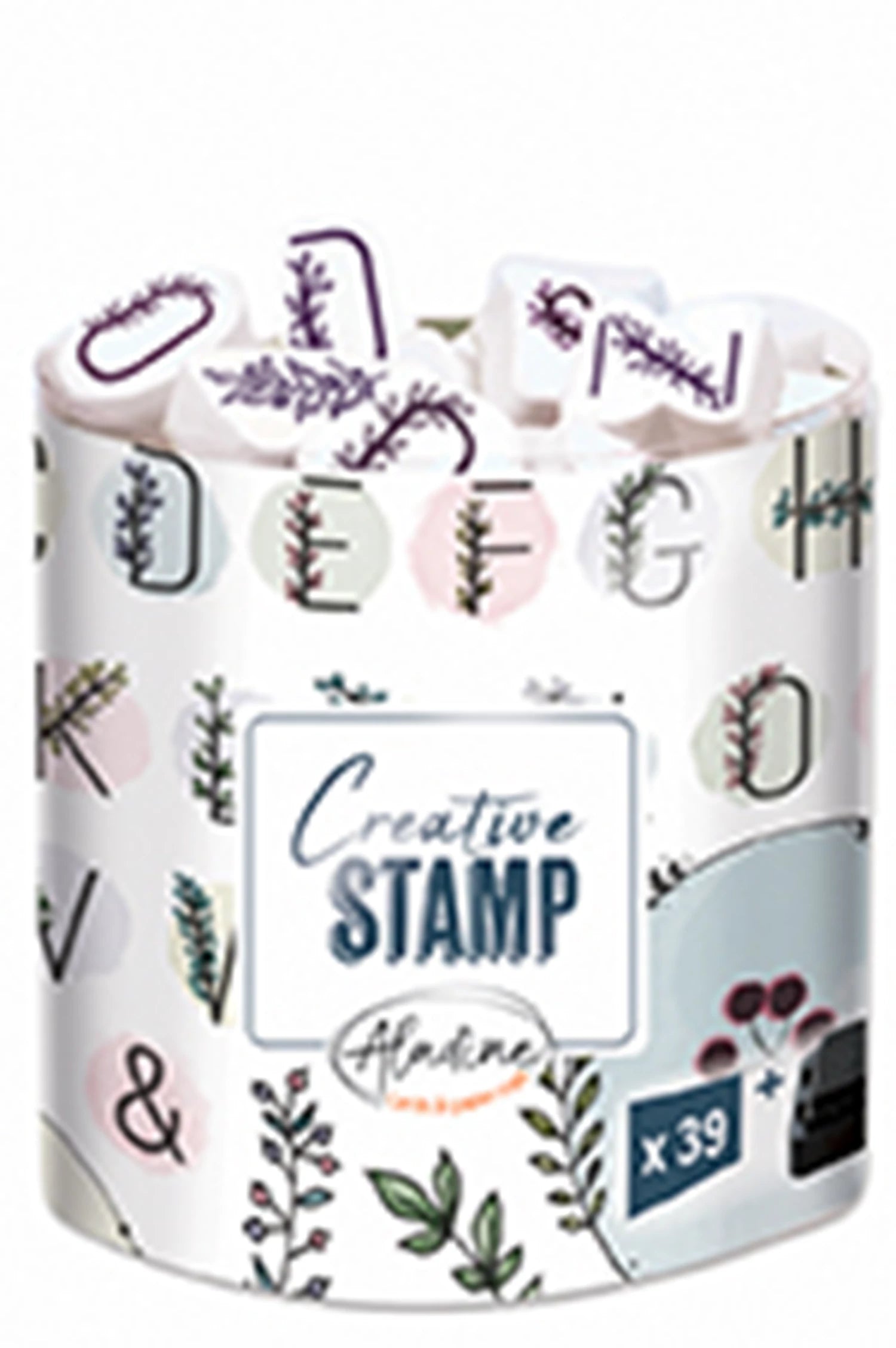 CREATIVE STAMPS ALPHABET UND KRONEN