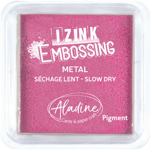 STEMPELKISSEN IZINK METALL PINK