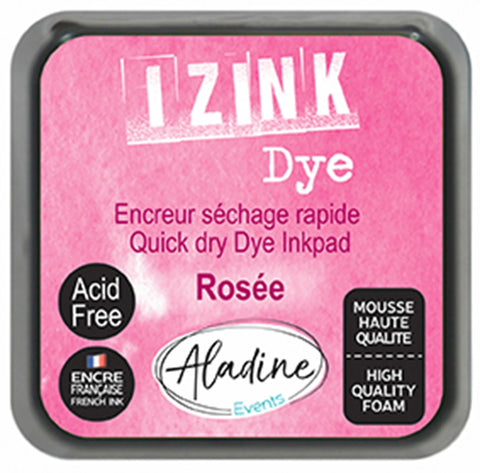 GROßES STEMPELKISSEN IZINK DYE ROSA