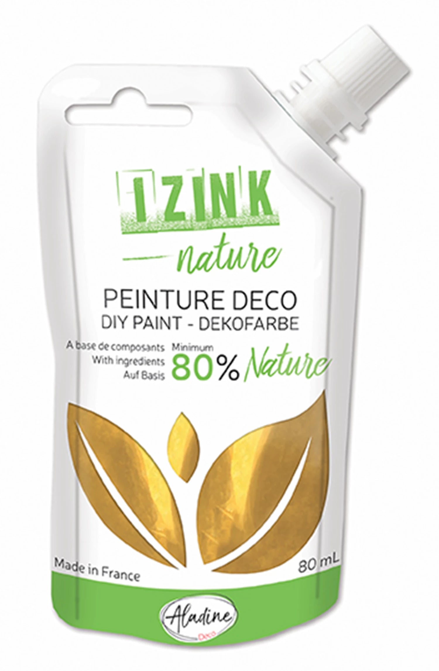 IZINK DEKO NATURMALFARBE GOLD 80 ML