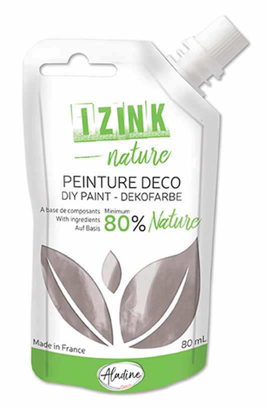 IZINK DEKO NATURMALFARBE SILBER 80 ML