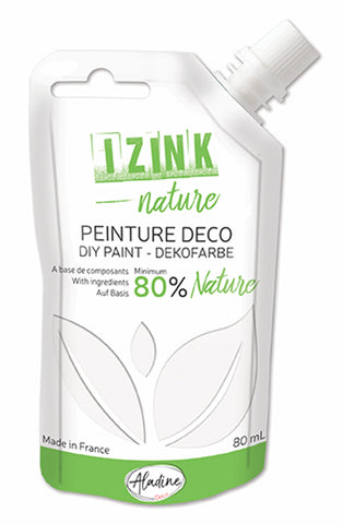 IZINK DEKO NATURMALFARBE WEISS 80 ML