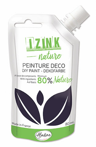 IZINK DEKO NATURMALFARBE SCHWARZ 80 ML