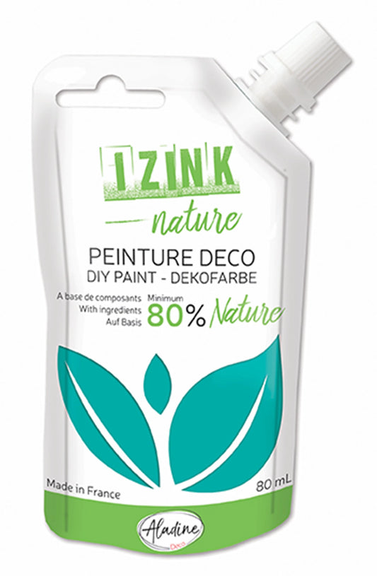 IZINK DEKO NATURMALFARBE TÜRKIS 80 ML