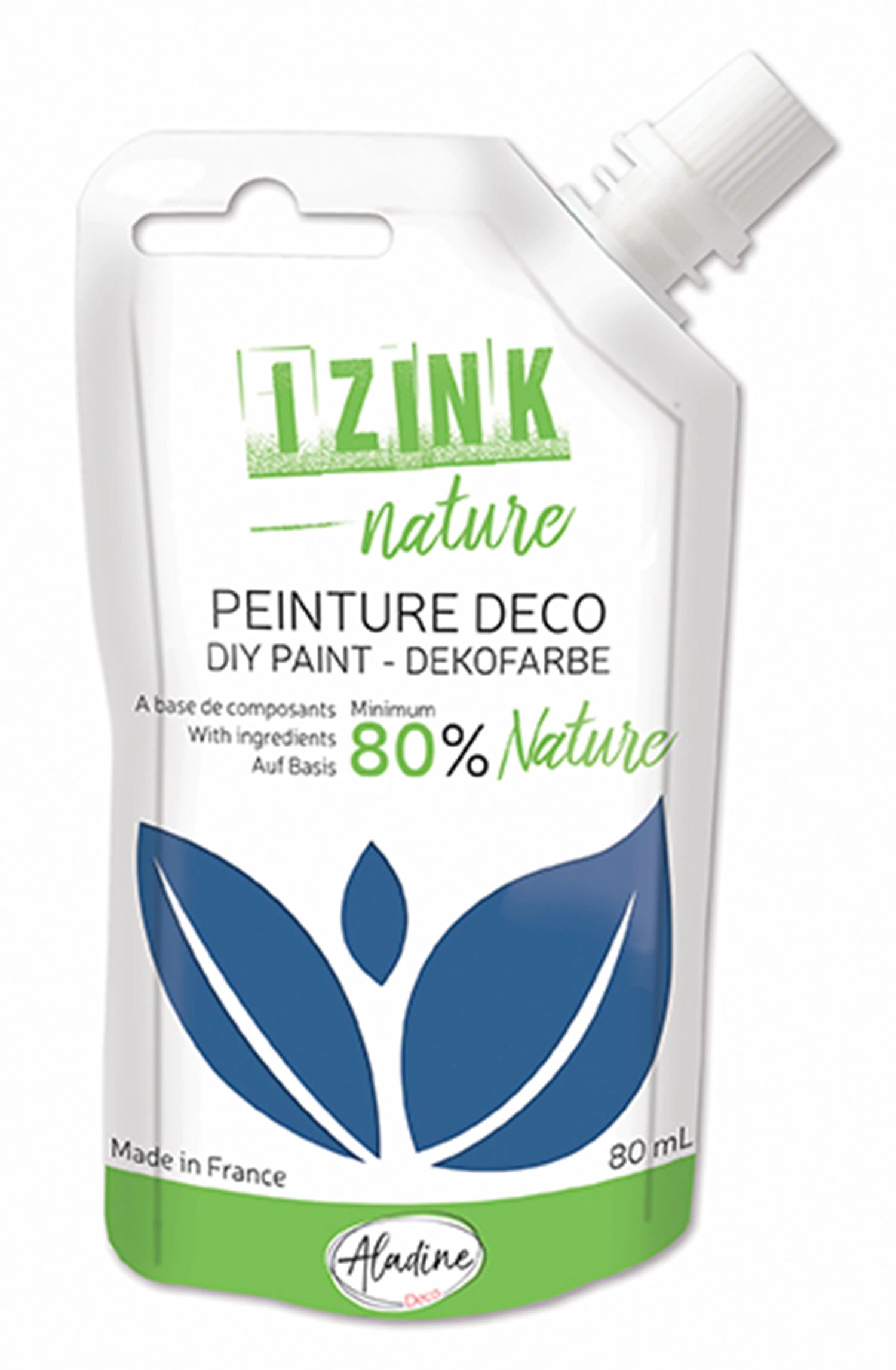 IZINK DEKO NATURMALFARBE JEANS BLAU 80 ML