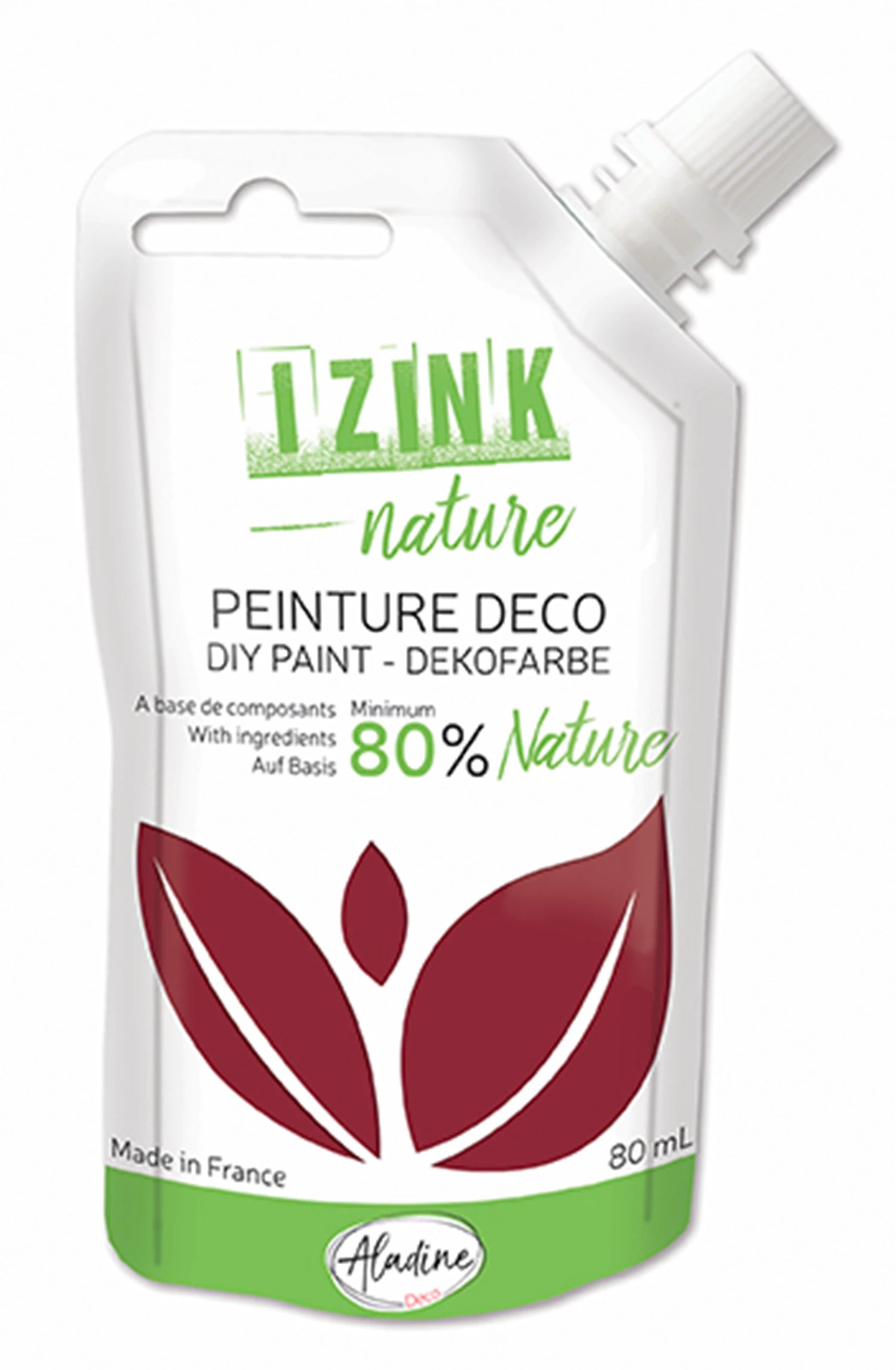 IZINK DEKO NATURMALFARBE BORDEAUX 80 ML