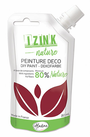 IZINK DEKO NATURMALFARBE BORDEAUX 80 ML