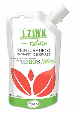 IZINK DEKO NATURMALFARBE KNALL ORANGE 80 ML