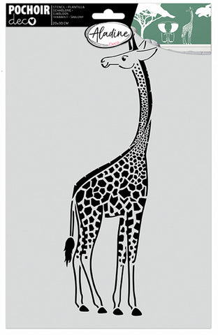 DEKO STENCIL GIRAFFE 20*30cm