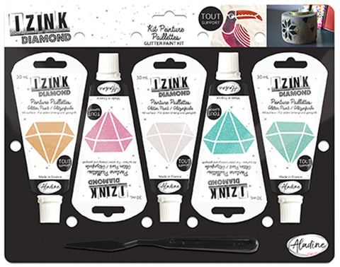 SET 5 IZINK DIAMOND - PASTELFARBEN - 30 ml