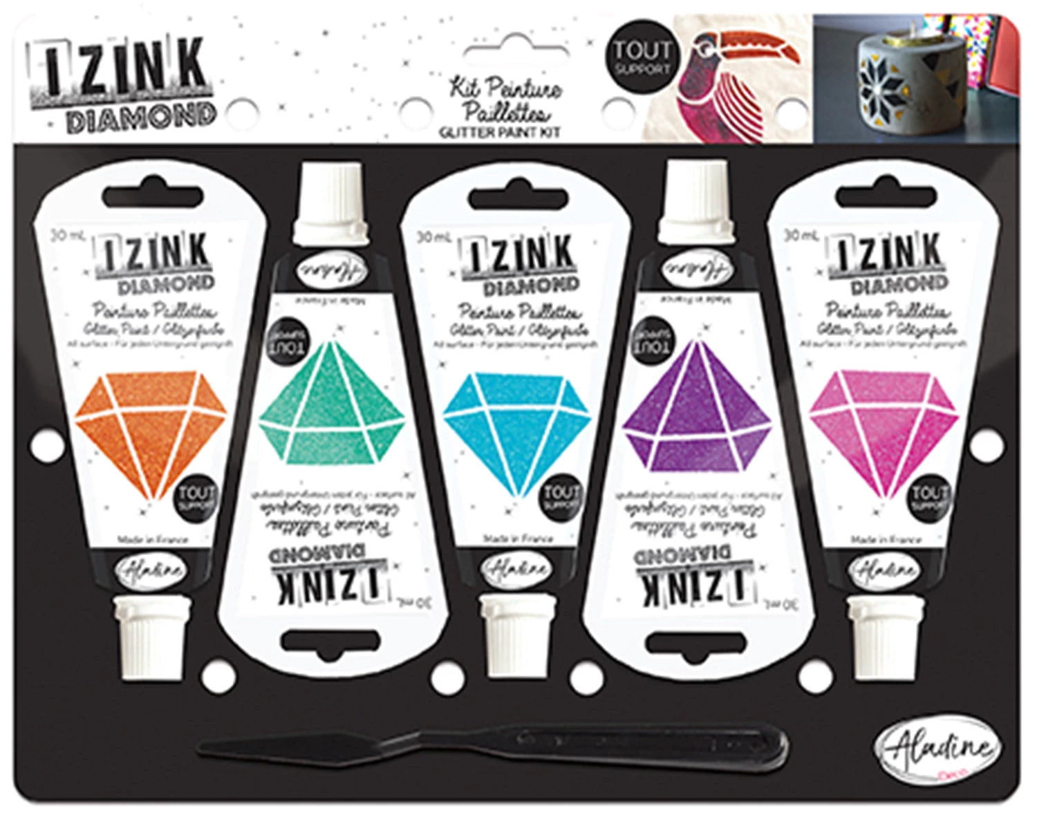 SET 5 IZINK DIAMOND - BUNTFARBE - 30 ml