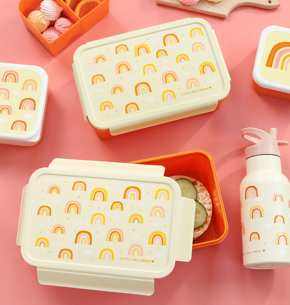 ALLC Lunch Box 22x7x14.5cm BBRAOR63 Regenbogen