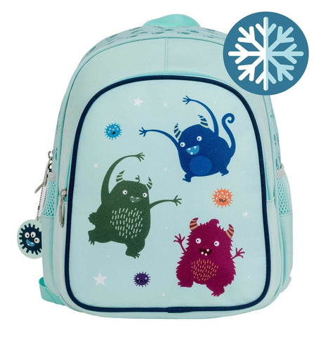 ALLC Rucksack mit Isofach Monster BPMOBU36 hellblau 27x32x19cm