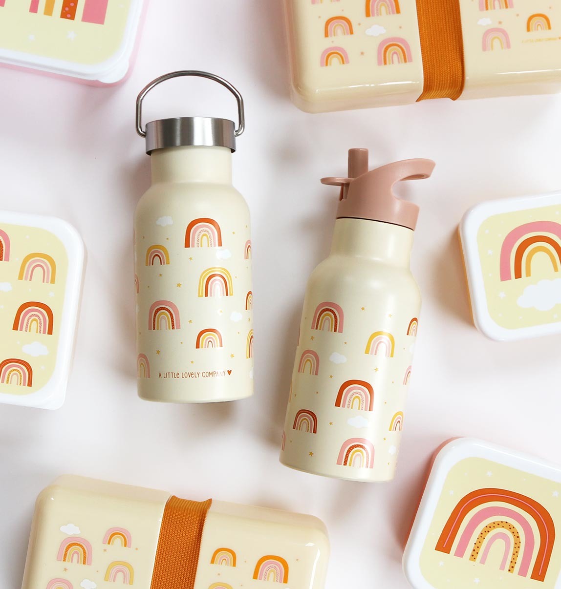 ALLC Trinkflasche Regenbogen DBSSRA37 gelb