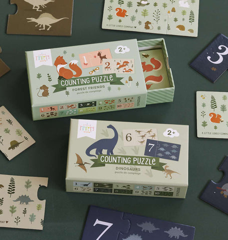 ALLC Zahlenpuzzle PGCPDI02 Dinosaur 10-teilig