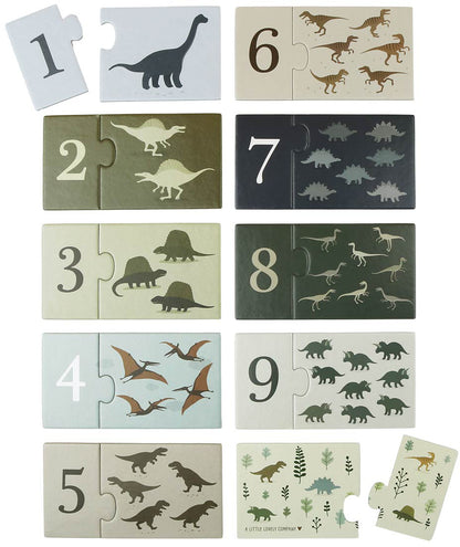 ALLC Zahlenpuzzle PGCPDI02 Dinosaur 10-teilig