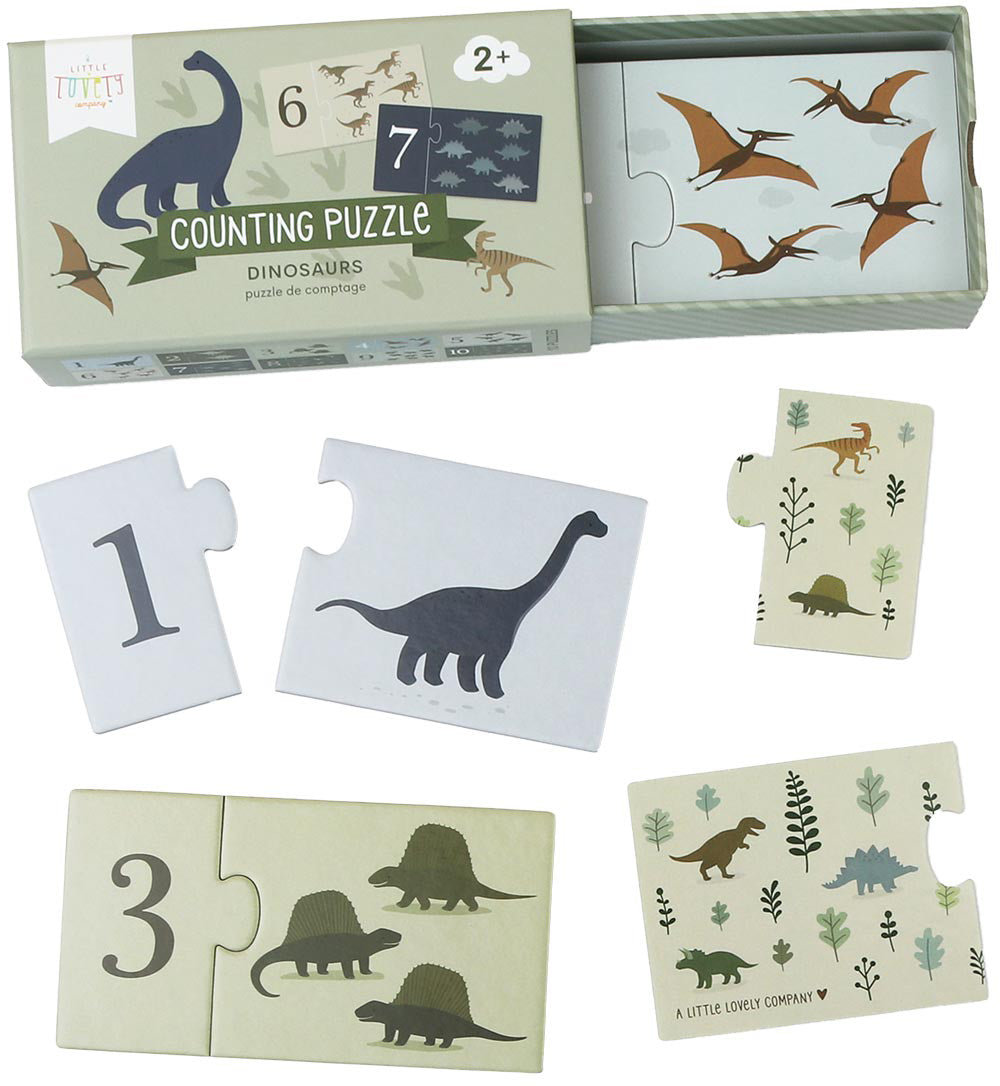 ALLC Zahlenpuzzle PGCPDI02 Dinosaur 10-teilig