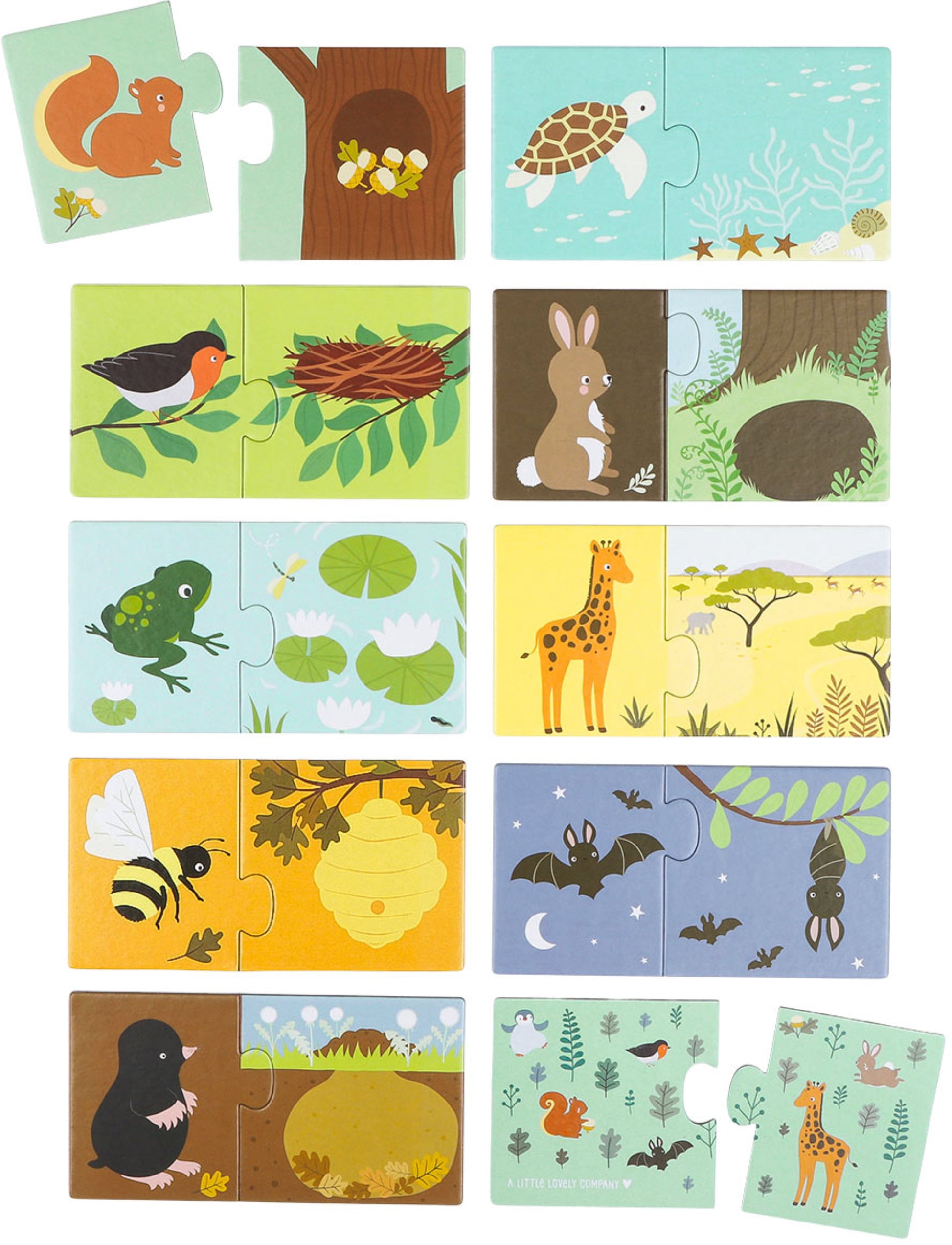 ALLC Puzzle PGMPAH10 Animal habitats 20-teilig