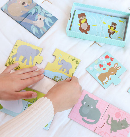 ALLC Puzzle PGMPAN11 Animal Family 20-teilig