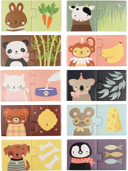 ALLC Puzzle PGMPAS07 Animal and Snacks 10-teilig