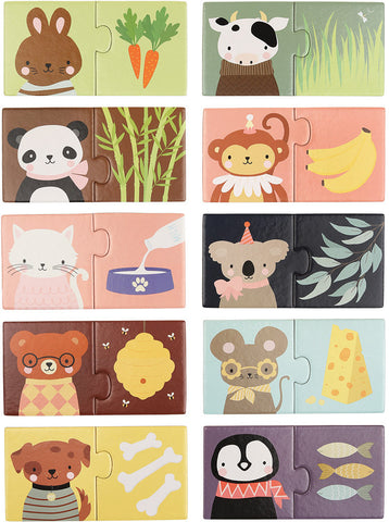 ALLC Puzzle PGMPAS07 Animal and Snacks 10-teilig
