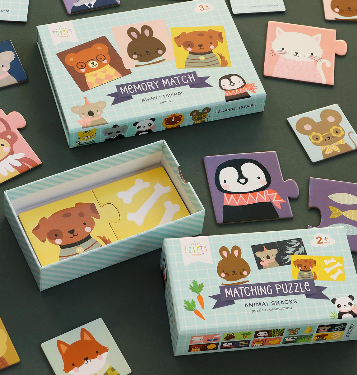 ALLC Puzzle PGMPAS07 Animal and Snacks 10-teilig