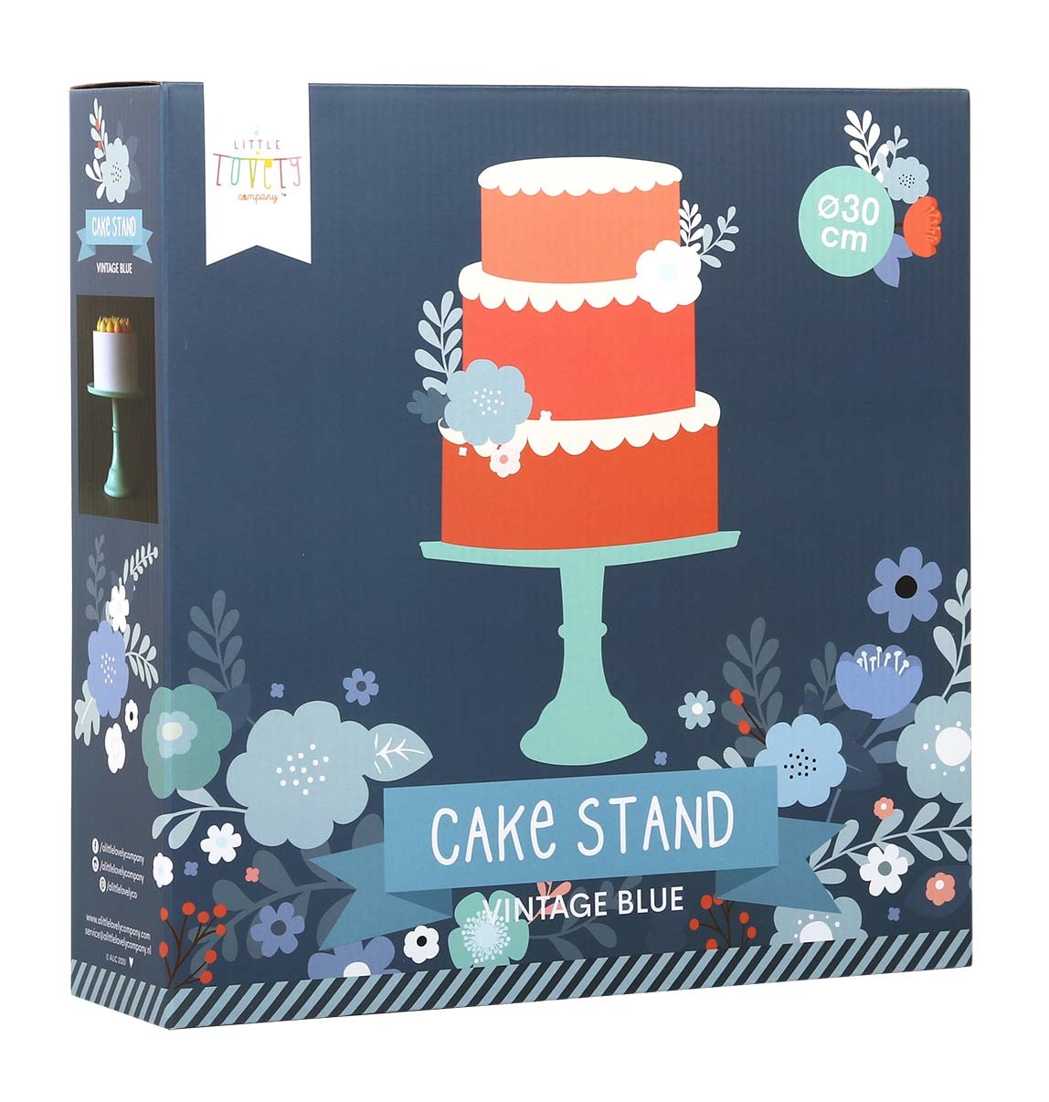 ALLC Tortenständer Large PTCSFB05 vintage blau 30x20x30cm