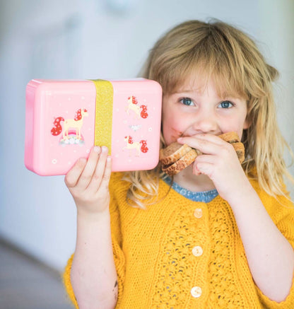 ALLC Lunchbox Horse SBLHPI11 rosa 18x6x12cm