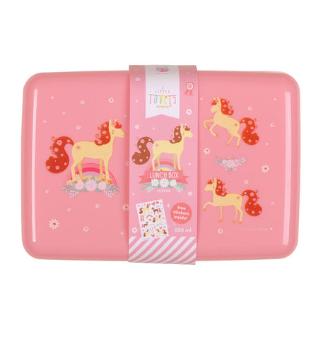 ALLC Lunchbox Horse SBLHPI11 rosa 18x6x12cm