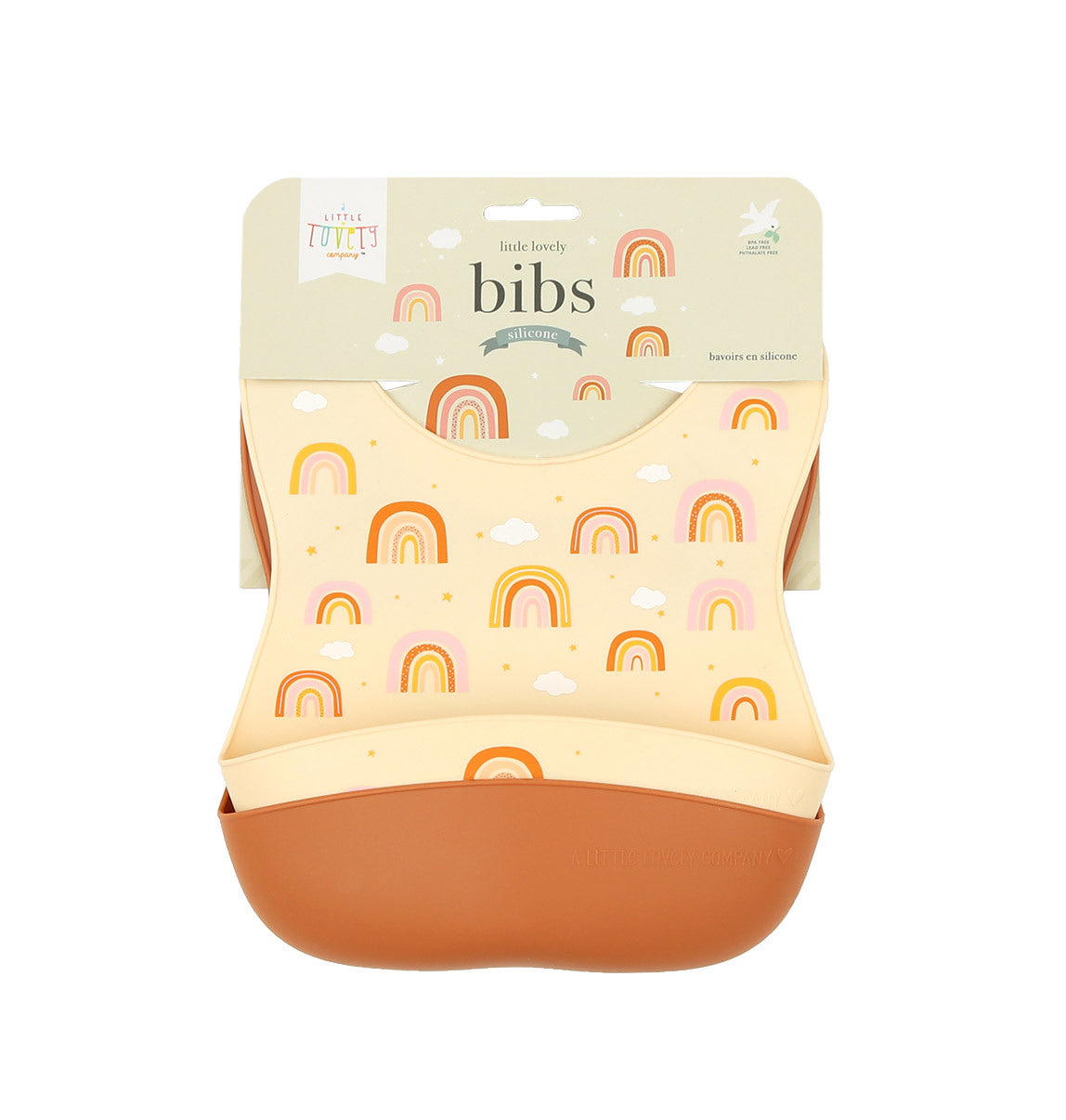 ALLC Silikonlätzchen SBRAPI01 Rainbow 2 Stück