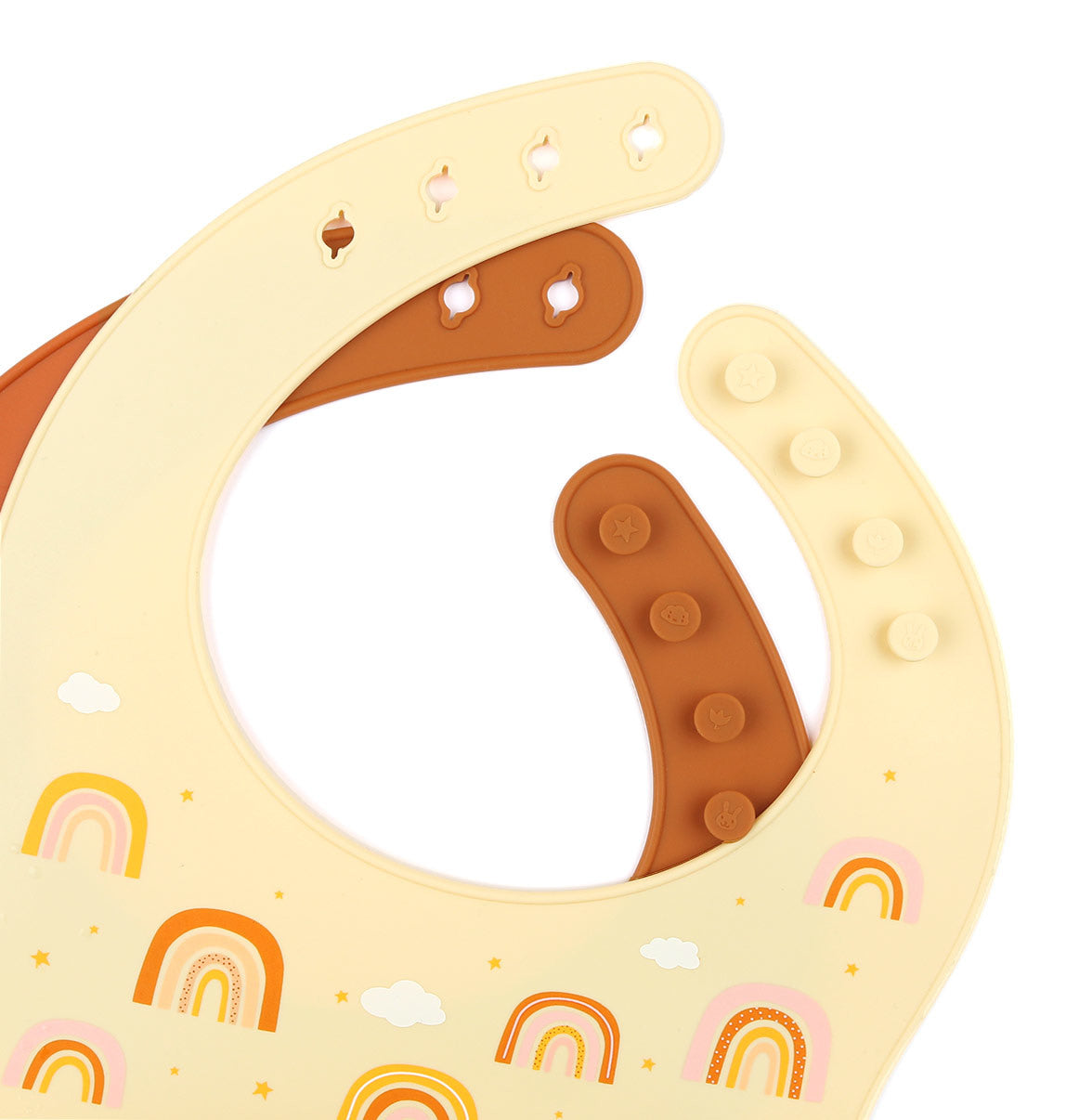 ALLC Silikonlätzchen SBRAPI01 Rainbow 2 Stück