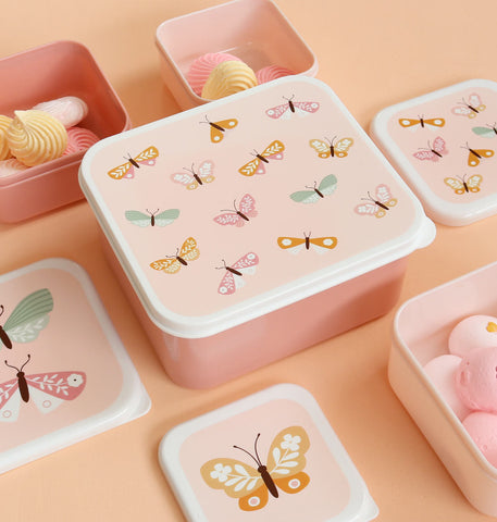 ALLC Lunch & snack box set SBSEBU42 Butterflies