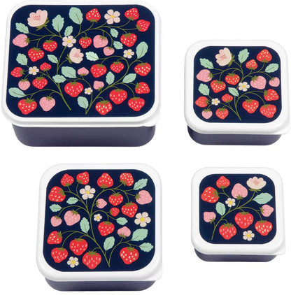 ALLC Lunch&Snackbox Set 14.5x22cm SBSEST60 Erdbeere 4 Stück