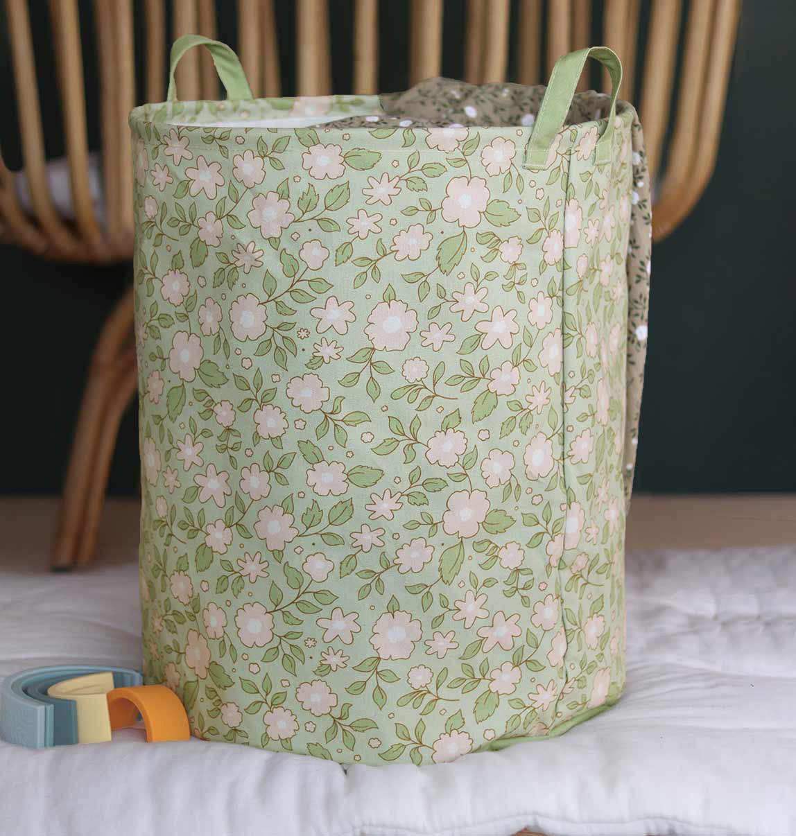ALLC Aufbewahrungskorb 40x40x50cm STBABS19 Blossoms sage