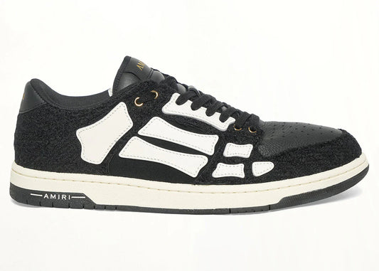 AMIRI Boucle Skel Top Low Black White