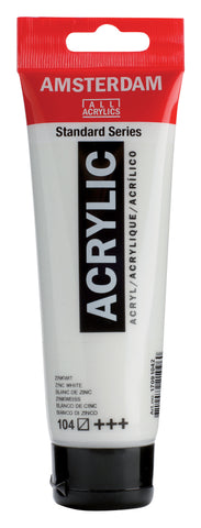 AMSTERDAM Acrylfarbe 120ml 17091042 zinkweiss 104