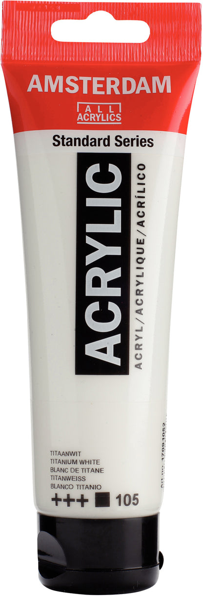 AMSTERDAM Acrylfarbe 120ml 17091052 titanweiss 105