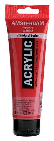 AMSTERDAM Acrylfarbe 120ml 17093172 transp.rot m. 317