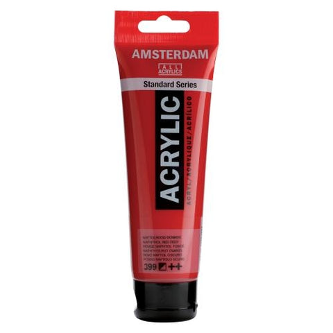 AMSTERDAM Acrylfarbe 120ml 17093992 napht.rot dk. 399