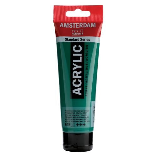 AMSTERDAM Acrylfarbe 120ml 17096192 perm.grn.dnk. 619