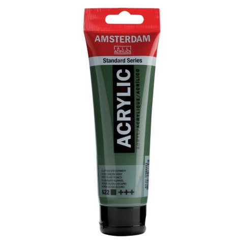 AMSTERDAM Acrylfarbe 120ml 17096222 olivgruen dkl. 622