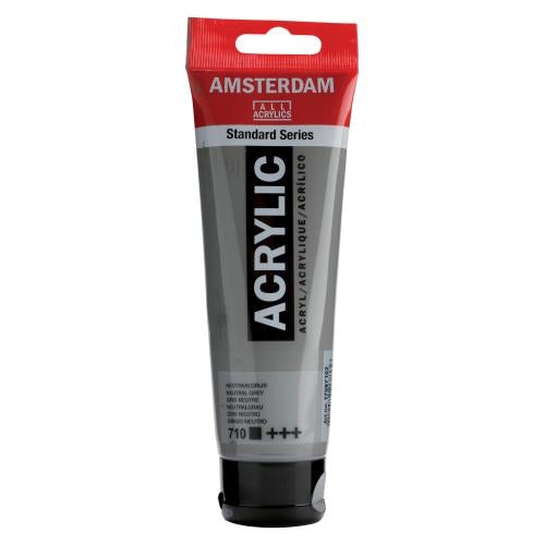 AMSTERDAM Acrylfarbe 120ml 17097102 neutralgrau 710